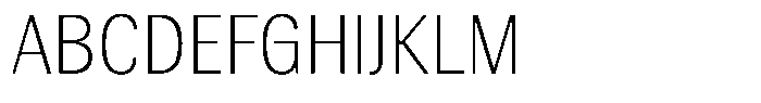 Elvarion Thin Semi Condensed Font UPPERCASE