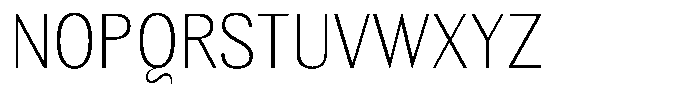 Elvarion Thin Semi Condensed Font UPPERCASE