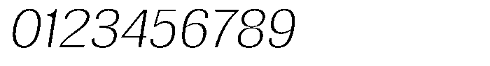 Elvarion Thin Semi Expanded Oblique Font OTHER CHARS