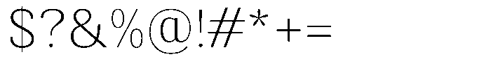 Elvarion Thin Font OTHER CHARS