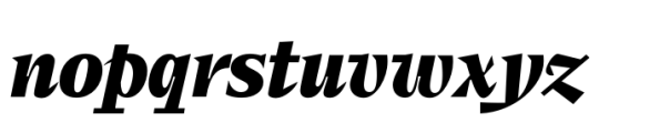 Elvira Serif Bold Italic Font LOWERCASE