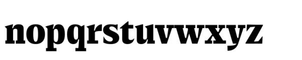 Elvira Serif Bold Font LOWERCASE