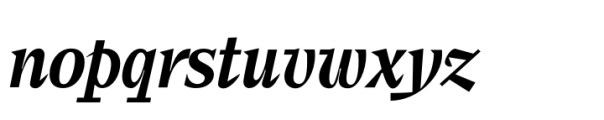 Elvira Serif Medium Italic Font LOWERCASE