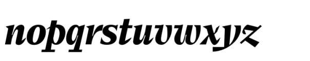 Elvira Serif Semibold Italic Font LOWERCASE