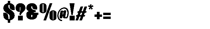 Elyon Extra Black Font OTHER CHARS