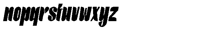 Elyon Heavy Italic Font LOWERCASE