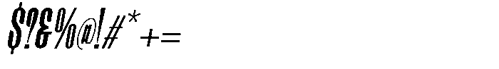 Elyon Light Italic Font OTHER CHARS