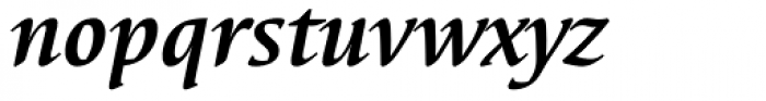 Elysa EF Bold Italic Font LOWERCASE