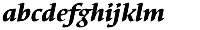 Elysa EF Heavy Italic Font LOWERCASE