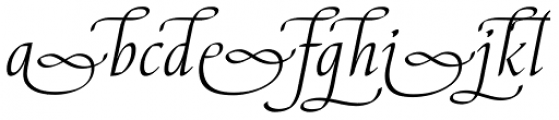 Elysa EF Light Italic Sw3 Font LOWERCASE