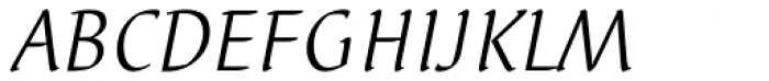 Elysa EF Light Italic Font UPPERCASE