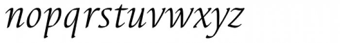 Elysa EF Light Italic Font LOWERCASE