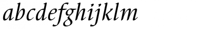 Elysa EF Regular Italic Font LOWERCASE