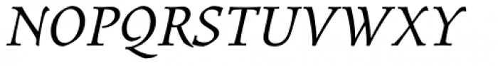 Elysium Book Italic Font UPPERCASE