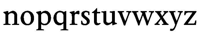 Elaphus Regular Font LOWERCASE