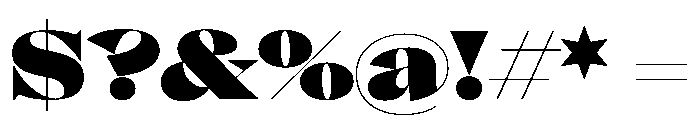Eliptico03 Black Font OTHER CHARS