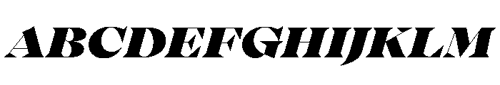 Eliptico03 BlackItalic Font UPPERCASE