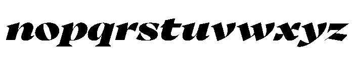 Eliptico03 BlackItalic Font LOWERCASE