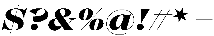 Eliptico03 BoldItalic Font OTHER CHARS