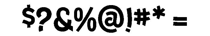 El Paso Bold Font OTHER CHARS