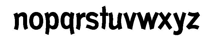 El Paso Bold Font LOWERCASE