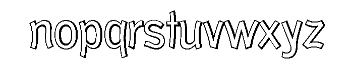 El Paso Open Font LOWERCASE