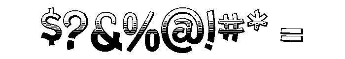 El Paso Regular Font OTHER CHARS