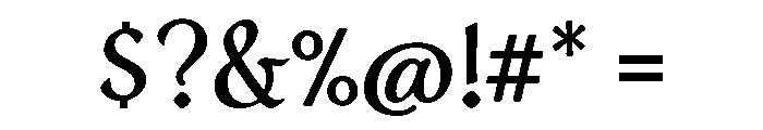 Elaina SemiSerif Regular Font OTHER CHARS