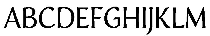 Elaina SemiSerif Regular Font UPPERCASE