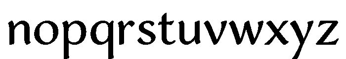 Elaina SemiSerif Regular Font LOWERCASE
