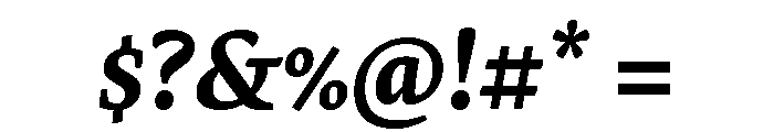 Elena Bold Italic Font OTHER CHARS