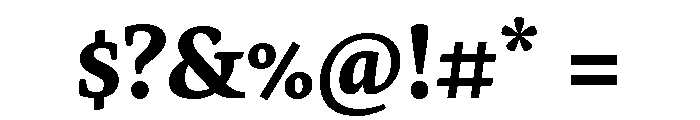Elena Bold Font OTHER CHARS