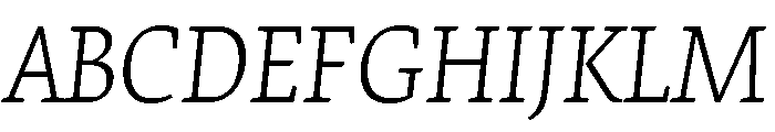 Elena Light Italic Font UPPERCASE