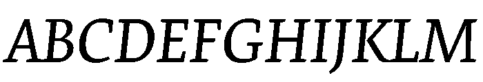 Elena Medium Italic Font UPPERCASE