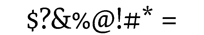 Elena Regular Font OTHER CHARS