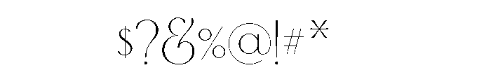 Elipses Regular Caps Font OTHER CHARS