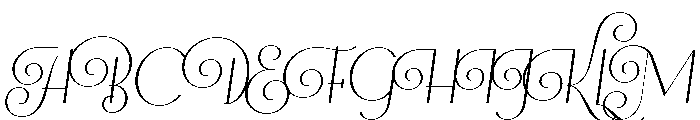 Elipses Regular Italic Font UPPERCASE