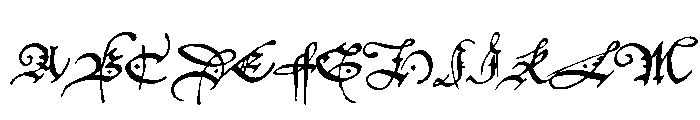 Elizabethan Regular Font UPPERCASE