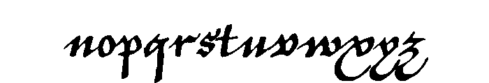 Elizabethan Regular Font LOWERCASE