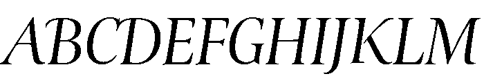 Ellery Medium Italic Font UPPERCASE