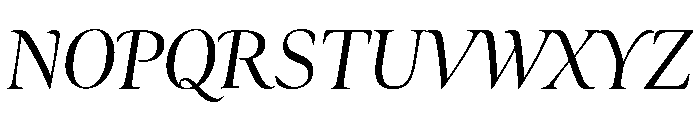 Ellery Medium Italic Font UPPERCASE