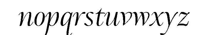 Ellery Regular Italic Font LOWERCASE