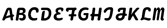 Ellograph Bold Italic Font UPPERCASE
