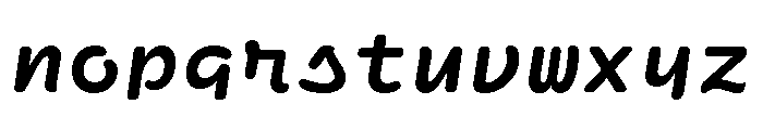 Ellograph Bold Italic Font LOWERCASE