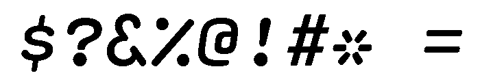 Ellograph Demi Bold Italic Font OTHER CHARS