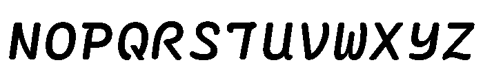 Ellograph Demi Bold Italic Font UPPERCASE