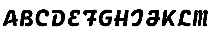 Ellograph Extra Bold Italic Font UPPERCASE