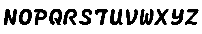 Ellograph Extra Bold Italic Font UPPERCASE