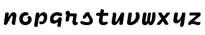 Ellograph Extra Bold Italic Font LOWERCASE