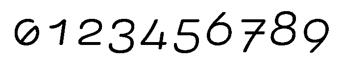 Ellograph Extra Light Italic Font OTHER CHARS
